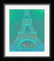 A Bientot Eiffel Tower Fine Art Print