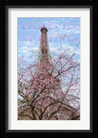Eiffel Tower with Blossoming Cherry Fine Art Print