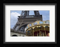 Eiffel Tower with Paris Carousel Fine Art Print
