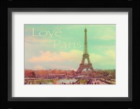 Love Paris Eiffel Tower Fine Art Print