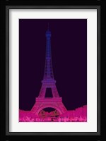 Magenta Eiffel Tower Fine Art Print