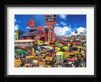 Red Guitar Lounge Fine Art Print