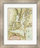Petite Map of the Port of New York Fine Art Print