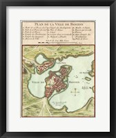 Petite Map of the City of Boston Fine Art Print