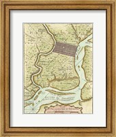 Petite Map of Philadelphia Fine Art Print