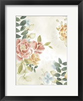 Soft Flower Collection I Framed Print