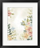 Soft Flower Collection II Framed Print