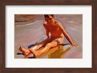 Boy on the Beach Fine Art Print