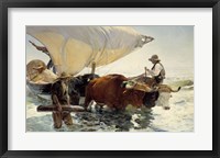Returning from Fishing - Hauling of the Boat Fine Art Print