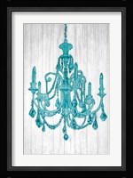 Luxurious Lights III Turquoise Fine Art Print