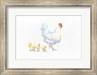 Hen and Chickens Fine Art Print