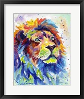 Colorful African Lion Fine Art Print