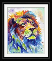 Colorful African Lion Fine Art Print