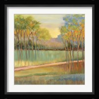 Road Through Blue Fields Fine Art Print