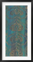Blue Arabesque II Framed Print