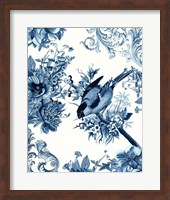 Bird & Branch in Indigo I Fine Art Print