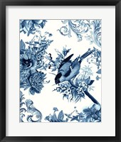Bird & Branch in Indigo I Fine Art Print