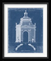 Garden Treillage Blueprint I Fine Art Print