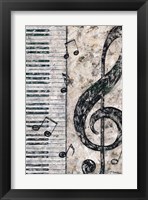 Symphony in Piano Framed Print