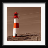 Red & White Lighthouse Fine Art Print