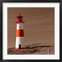 Red & White Lighthouse Fine Art Print