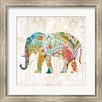 Boho Paisley Elephant II Fine Art Print