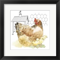 Fun at the Coop I Framed Print