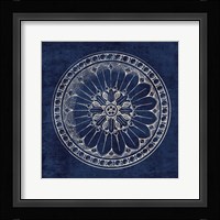 Rosette I Indigo Fine Art Print