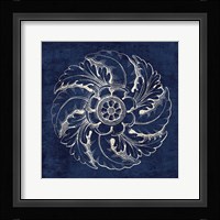 Rosette IV Indigo Fine Art Print