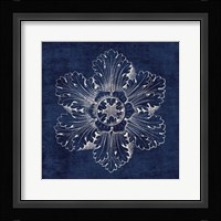 Rosette V Indigo Fine Art Print