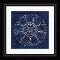 Rosette VII Indigo Fine Art Print
