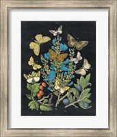 Butterfly Bouquet on Black II Fine Art Print