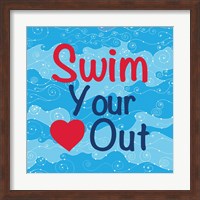 Swim Your Heart Out - Girly Fine Art Print