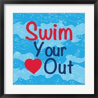 Swim Your Heart Out - Girly Fine Art Print