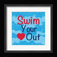 Swim Your Heart Out - Girly Fine Art Print