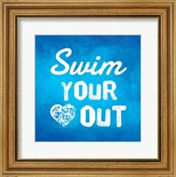 Swim Your Heart Out - Blue Fine Art Print
