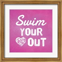 Swim Your Heart Out - Pink Fine Art Print