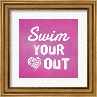 Swim Your Heart Out - Pink Fine Art Print