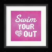 Swim Your Heart Out - Pink Fine Art Print