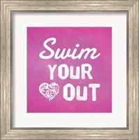 Swim Your Heart Out - Pink Fine Art Print