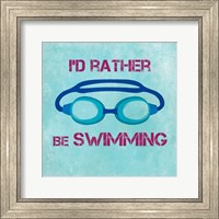 I'd Rather Be Swimming Fine Art Print