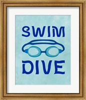 Swim Dive 1 Fine Art Print