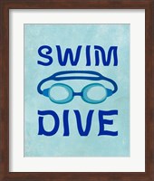 Swim Dive 1 Fine Art Print