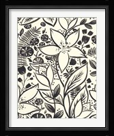 Brushstroke Blossoms I Framed Print