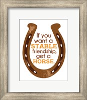 Horseshoe Quote 1 Fine Art Print