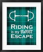 Riding is My Sweet Escape - Green Fine Art Print