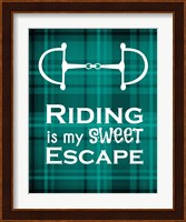 Riding is My Sweet Escape - Green Fine Art Print