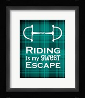 Riding is My Sweet Escape - Green Fine Art Print