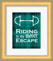 Riding is My Sweet Escape - Green Fine Art Print