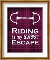 Riding is My Sweet Escape - Red Fine Art Print